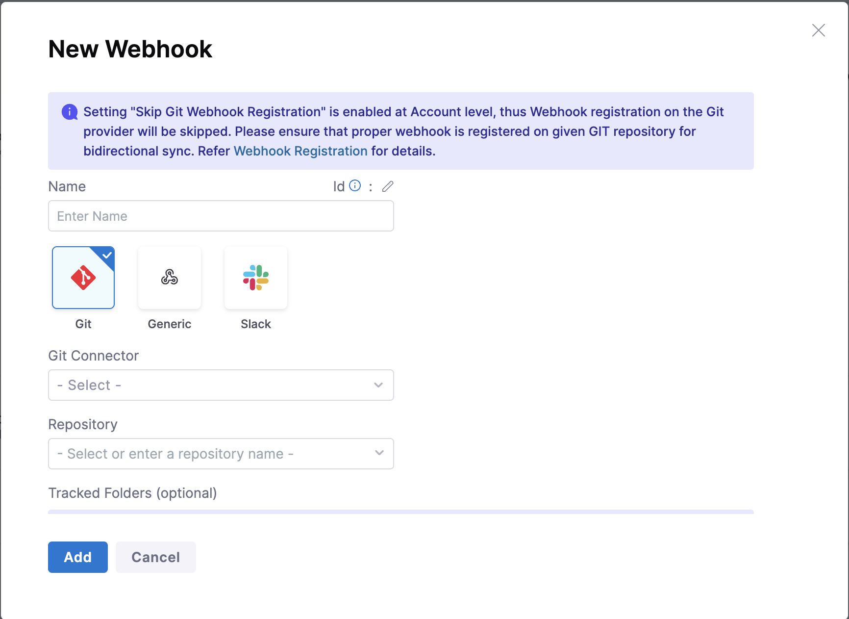 Manual Webhook Registration