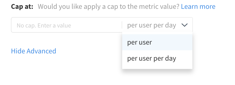 Metric Cap